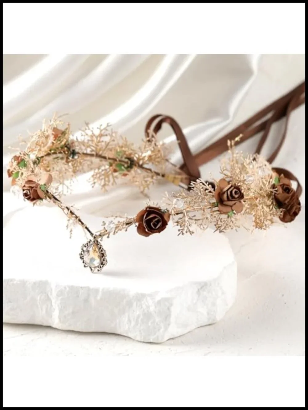 Fairy Flower Crown Woodland Elf Headpiece Cosplay Renaissance Faire Accessory